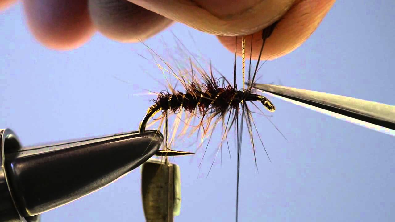 Fly-dresser Peter Gathercole ties Rob Denson's Fiery Bugger's Muddle