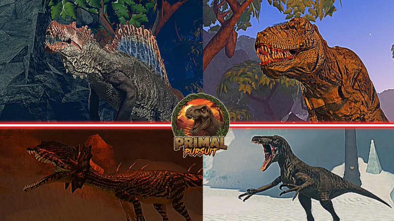 Using Every Movie Dino Skin in Primal Pursuit | #roblox #primalpursuit 