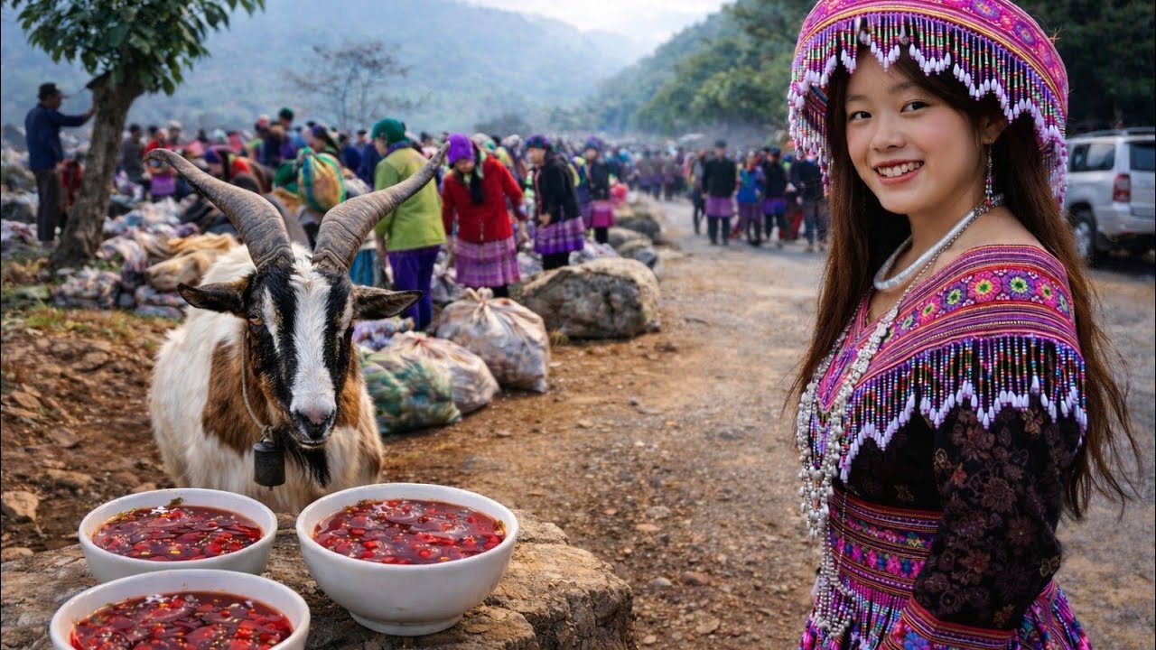 FULL CHỢ TÂY BẮC - CỐC LY (lào cai) | Ẩm Thực Dê Núi - Lợn Cắp Nách Và Trâu Bản Địa 