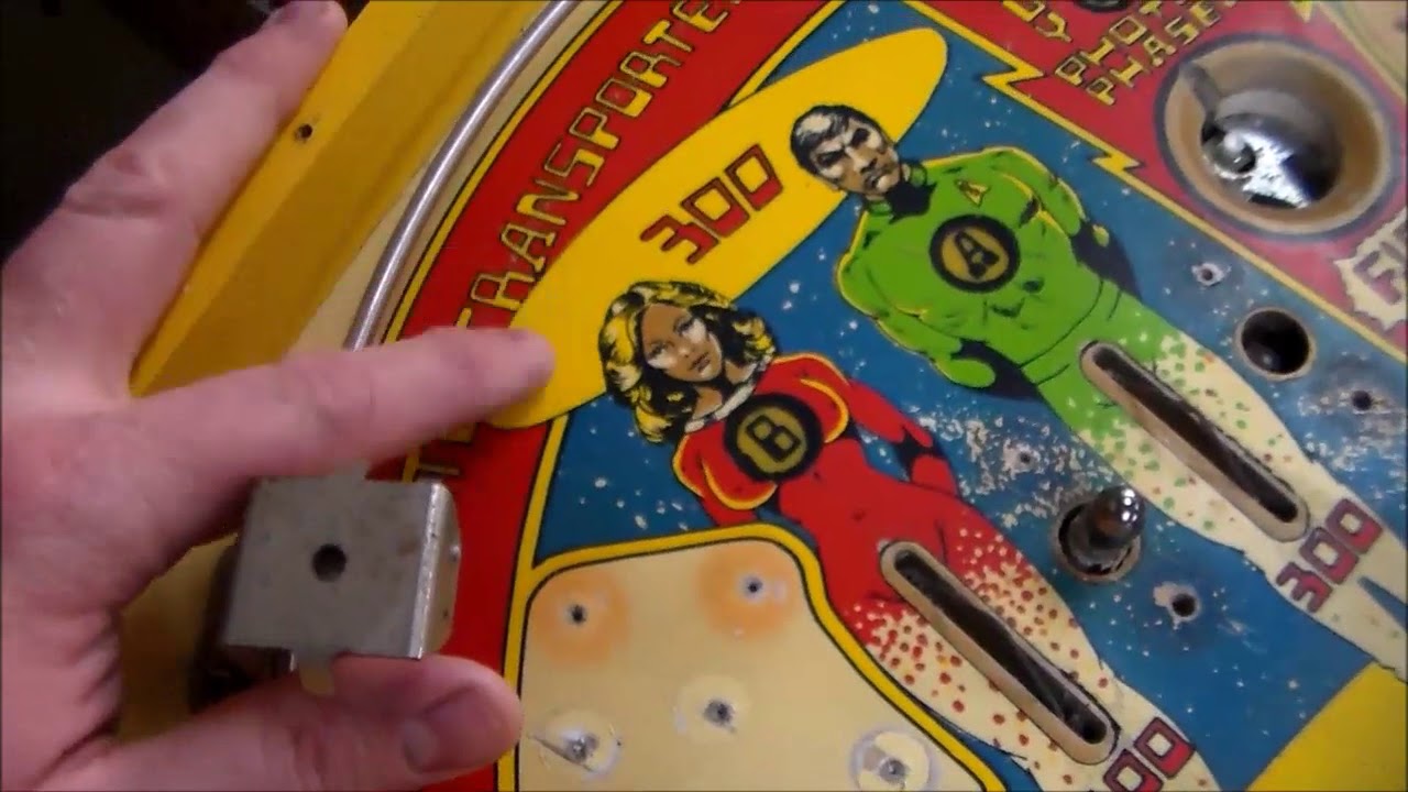 Repainting the playfield art on our 1979 Bally Star Trek Pinball Machine!