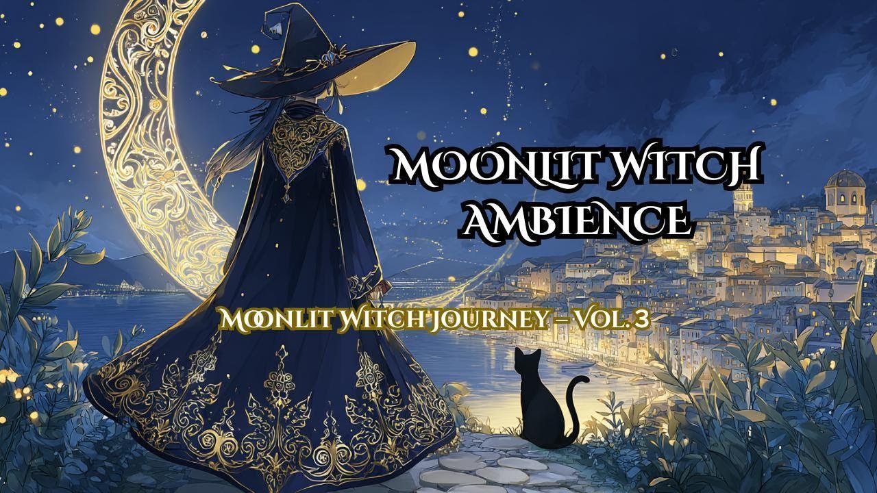 《Vol.3》 Moonlit Witch’s Journey 🌙  Relaxing Fantasy Instrumental Music 🌙 Golden City Witch