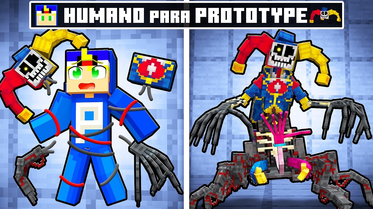 De HUMANO A PROTOTYPE no Minecraft (Protótipo 1006)