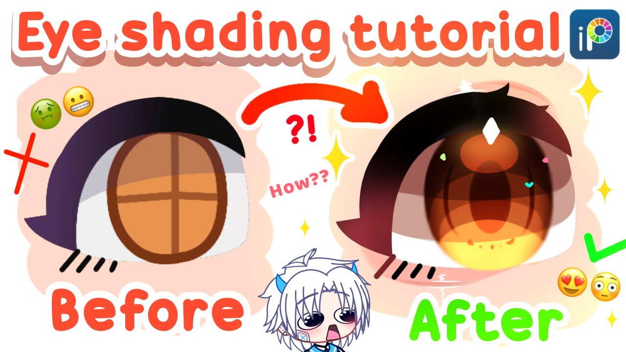 НОВОЕ руководство по растушевке глаз ✨- Gacha Club - IbisPaint X