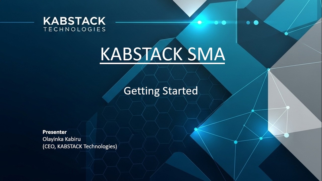 KABSTACK SMA Getting Started