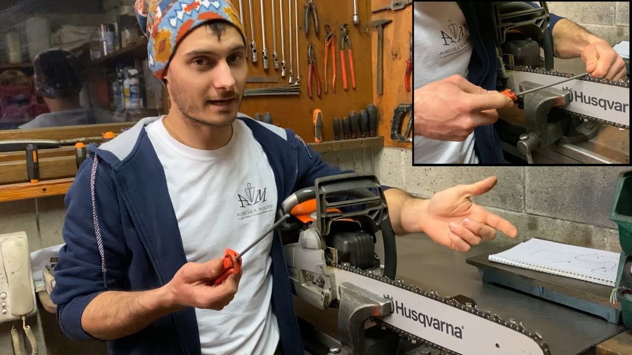 Come affilare la catena della motosega - Sharpen chainsaw chain