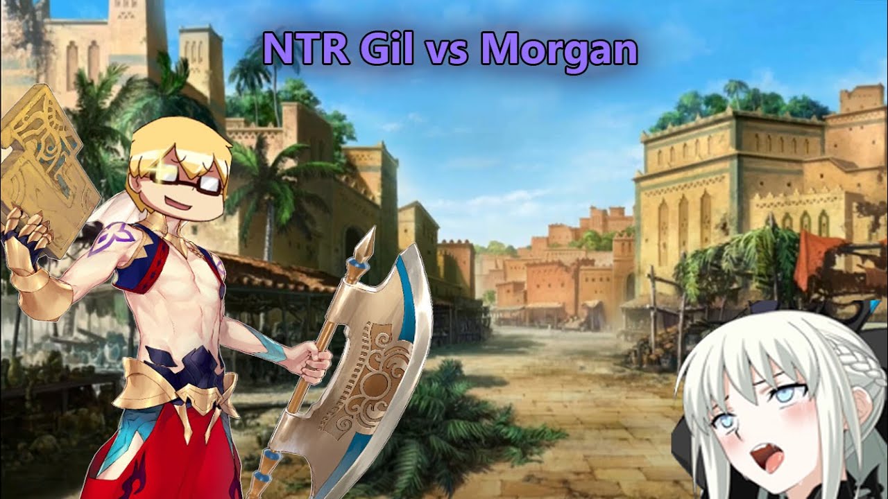 FGO JP: Caster Gilgamesh vs Morgan (Morgan solo showcase)