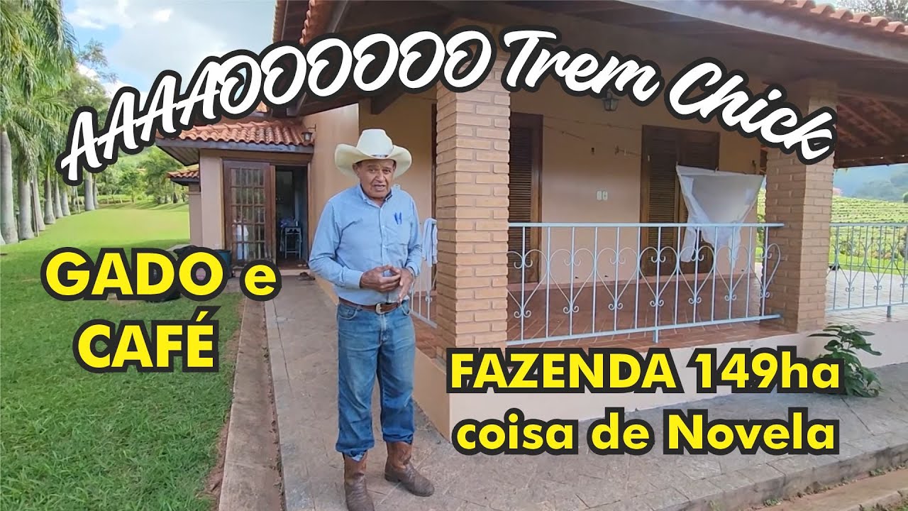 Fazenda 179ha Sede ESPETACULAR a venda PREPARADA para gado e café no sul de minas