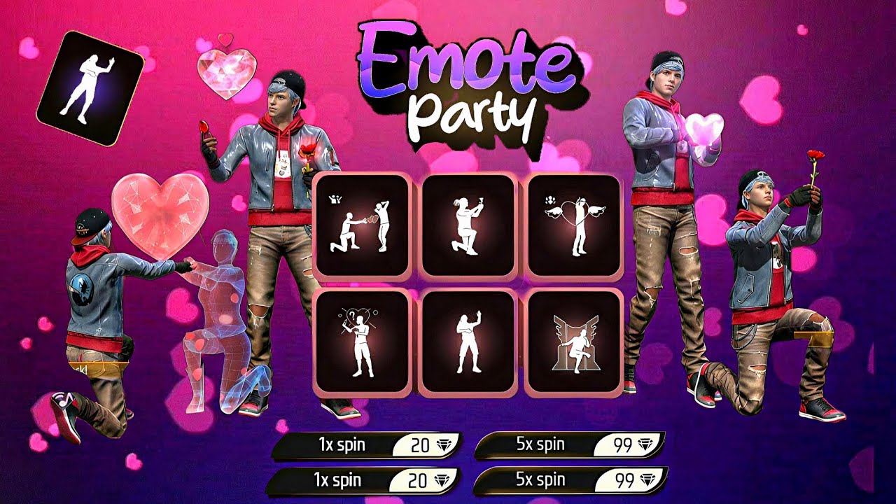 Valentine Emote Party Event Free Fire 2026🥳🤯 | Free Fire New Event | Ff New Event|Ff New Event Today