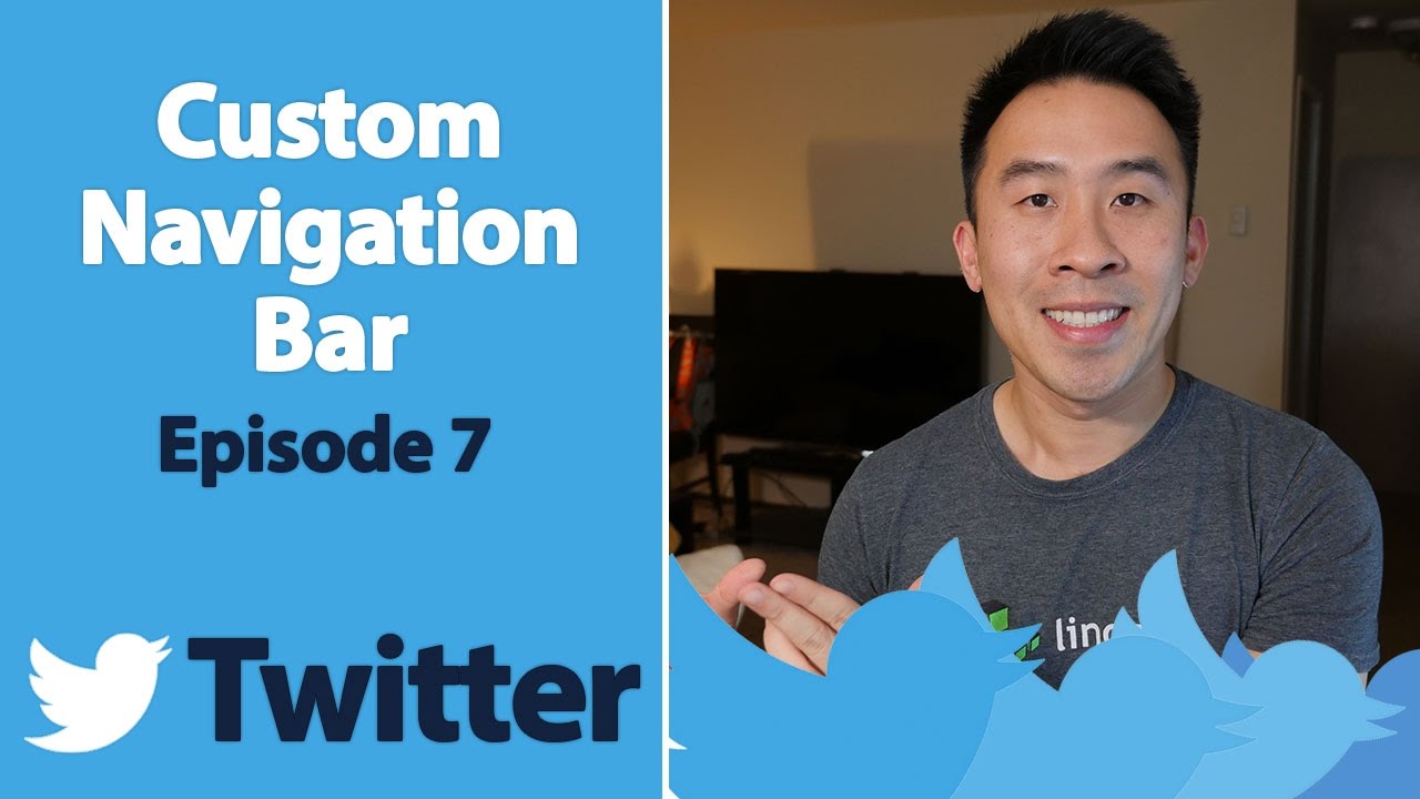 Swift 3: Twitter - Custom Navigation Bar (Ep 7)