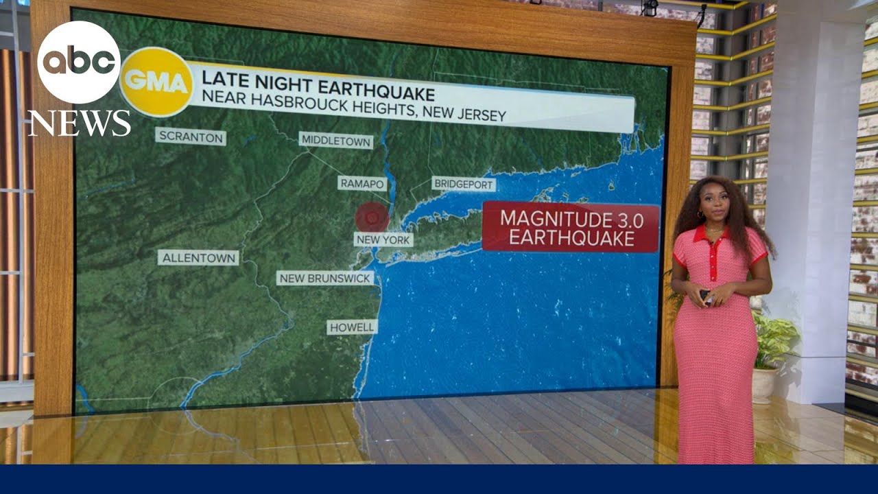 Small earthquake rattles parts of New York City, New Jersey