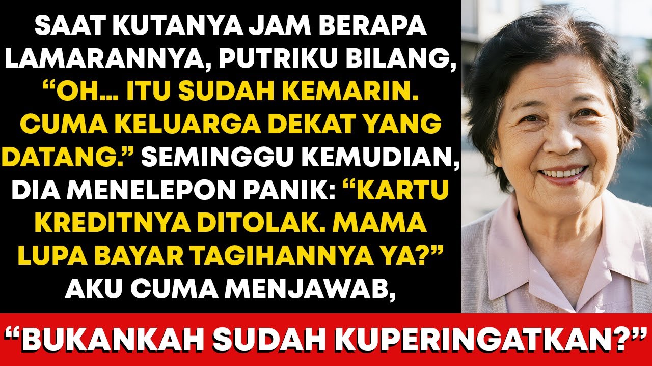 Saat kutanya jam berapa lamarannya, putriku berkata, “Oh, itu udah kemarin.” Jadi aku…