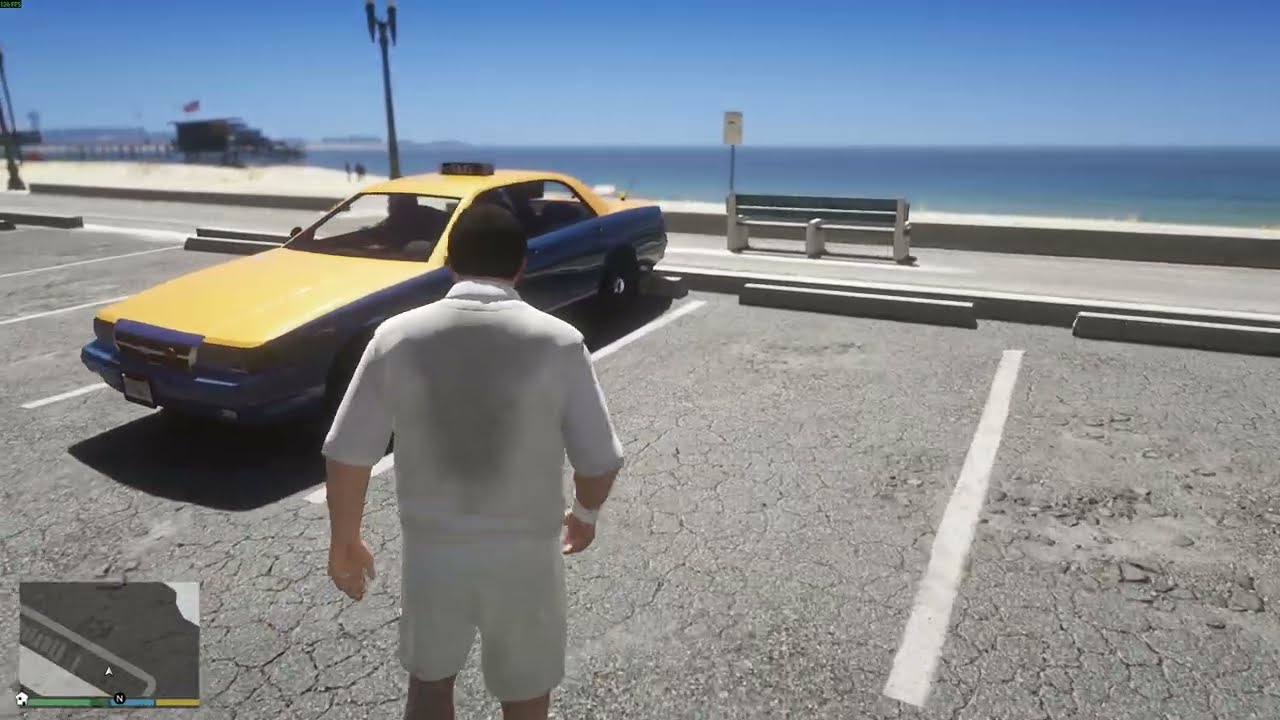 Taxi driver job in GTA 5 Enhanced with Graphics MODS - Ep.1