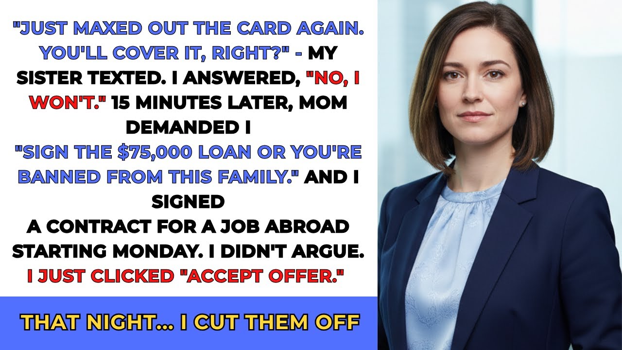 My Sister Expected Me to Fund Her Dreams — I Accepted a Job Offer Instead