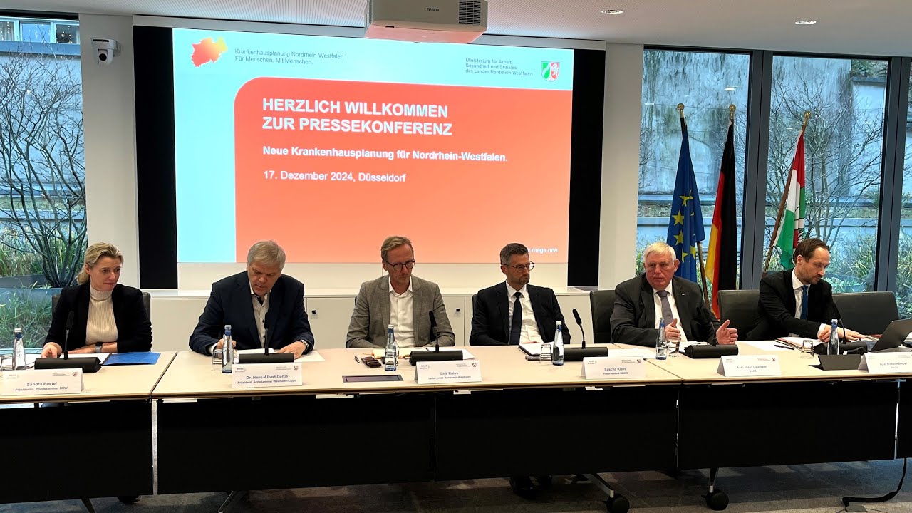 Pressekonferenz zur neuen Krankenhausplanung Nordrhein-Westfalen