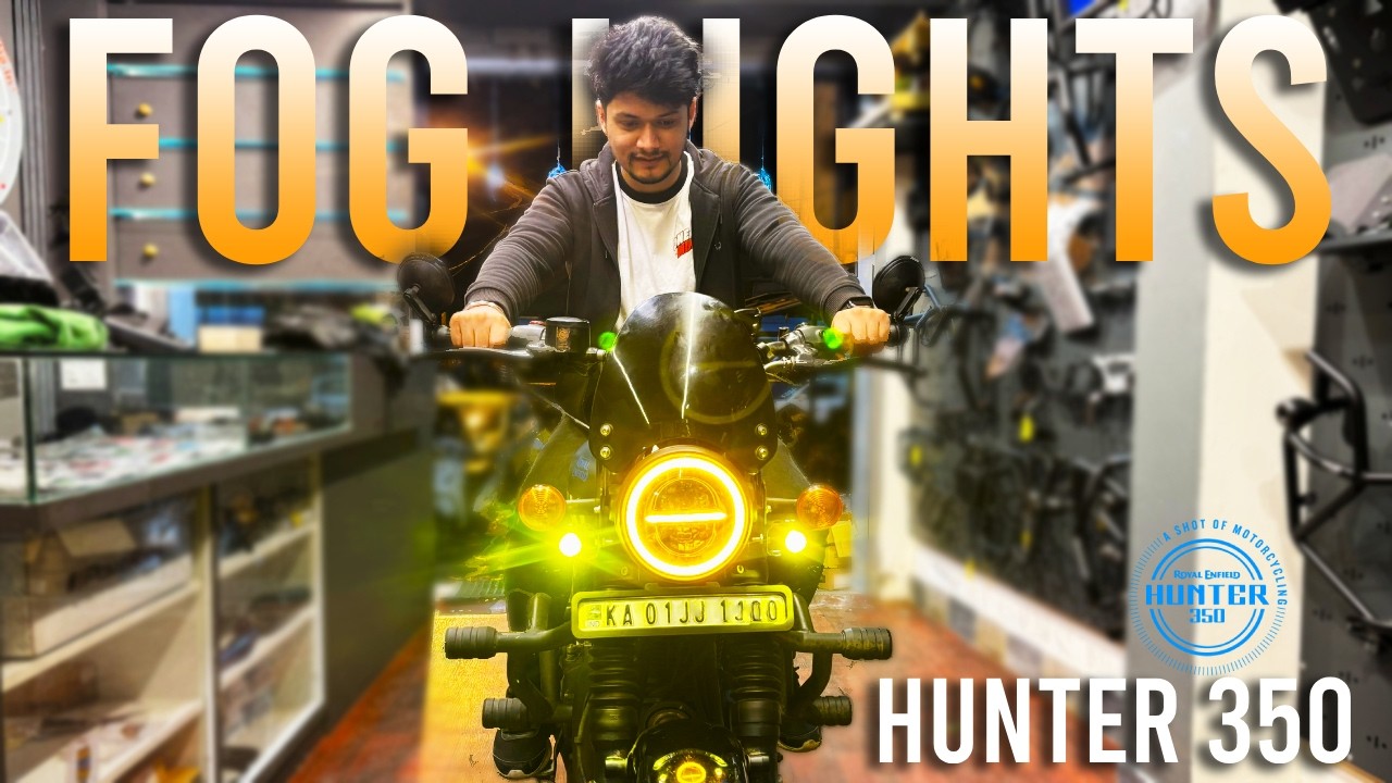 Finally installed the MINI fog lights for HUNTER 350 | TRIARO