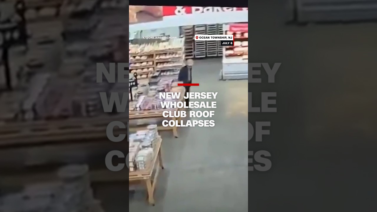 New Jersey wholesale club roof collapses