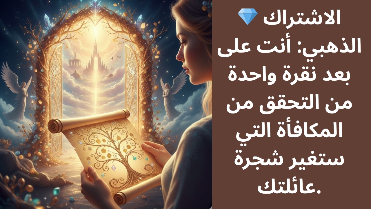 💎 الاشتراك الذهبي: أنت على بعد نقرة واحدة من التحقق من المكافأة التي ستغير شجرة عائلتك.