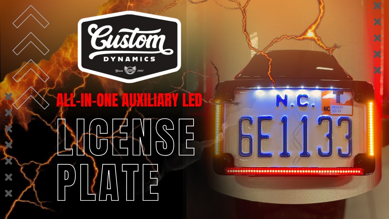 Upgrade Your Harley! Custom Dynamics All-in-One LED License Plate Kit | Street Glide & Road Glide