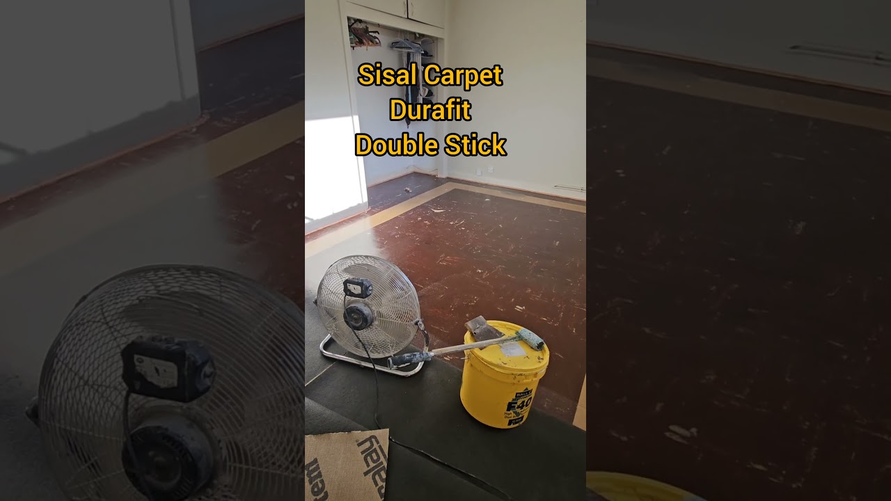Sisal Carpet fitting _ Durafit Sisal and Underlay installation _ Double Stick method #Durafit #Sisal