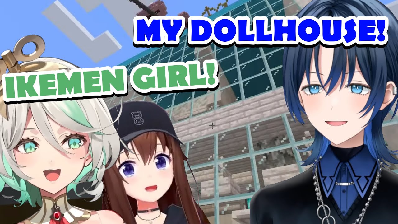 Cecilia's First Encounter with Ikemen Girl Ao in Minecraft ft. Sora