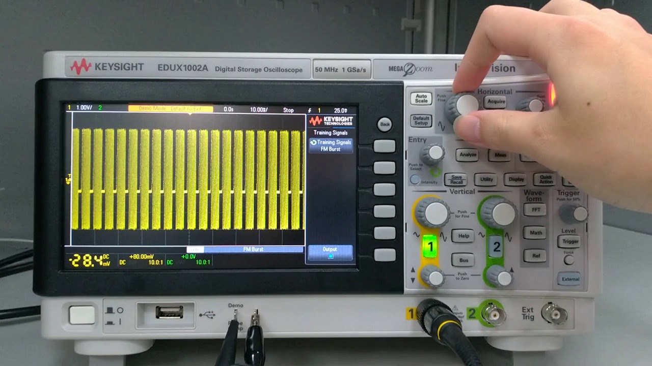 Keysight Oscilloscope EDUX1002A Demo