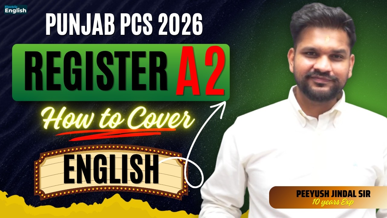 PUNJAB PCS Register A2 English Preparation | PCS Nomination 2026 | Target Batch | Electric English
