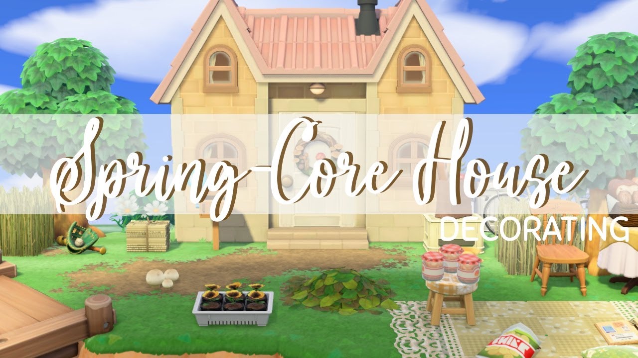 Decorating My House Exterior | Animal Crossing New Horizons | Spring-Core