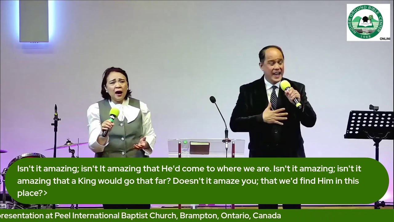 Higher Ground Bible Center Online Professors Reuel and Christine Tica on their ministry presentation