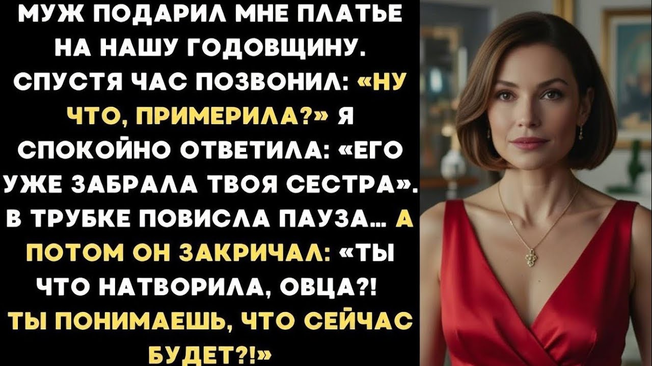 Муж подарил мне платье на нашу годовщину. Спустя час позвонил: «Ты что натворила, овца?!»