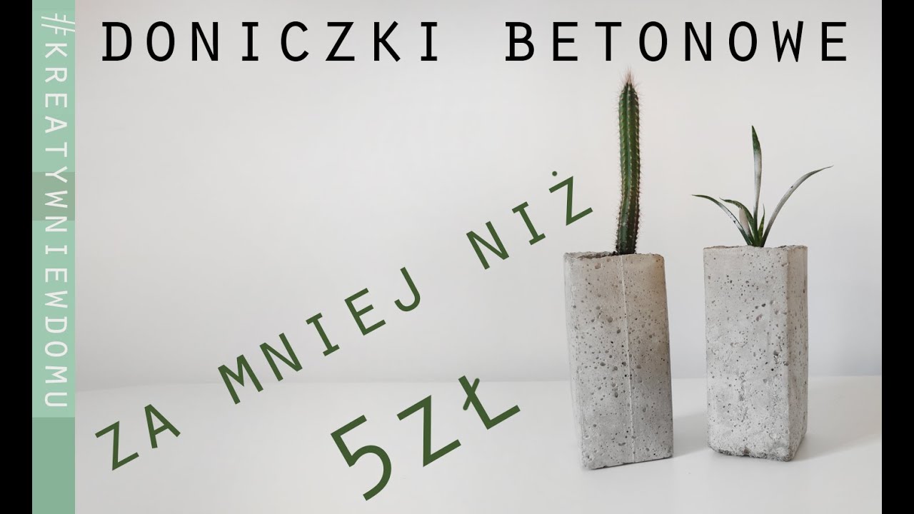 Jak zrobić doniczkę z betonu ? DIY Betonowe doniczki | Concrete planters