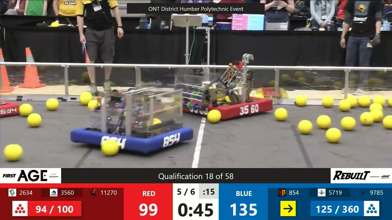 Qualification 18 - 2026 FRC ONT District Humber Polytechnic Event