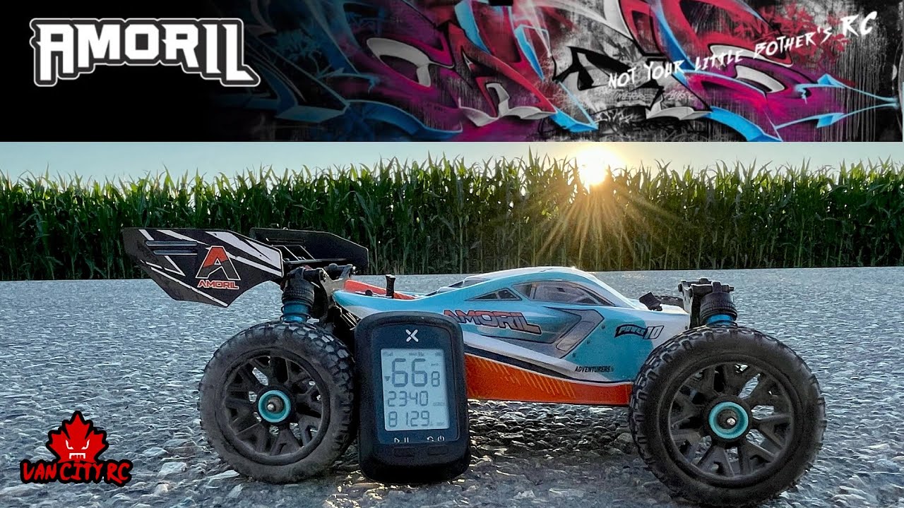 My Son's 1st Speed Run on 2s & 3s with the Amoril 1:14 Scale Buggy