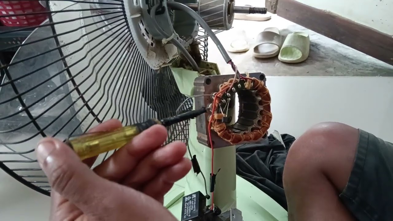 ซ่อมพัดลม อาการไม่หมุน ฟิวส์ขาด
