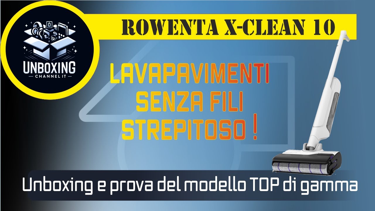 Rowenta X-Clean 10, Lavapavimenti/Aspirapolvere con AI - Senza Fili - Il TOP di casa Rowenta!