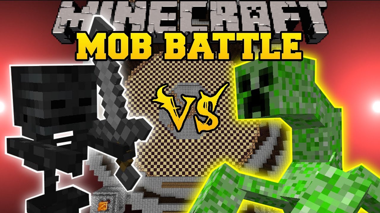 WITHER SKELETON VS MUTANT CREEPER - Minecraft Mob Battles - Vs Mobs Mod and Mutant Creeper Mod