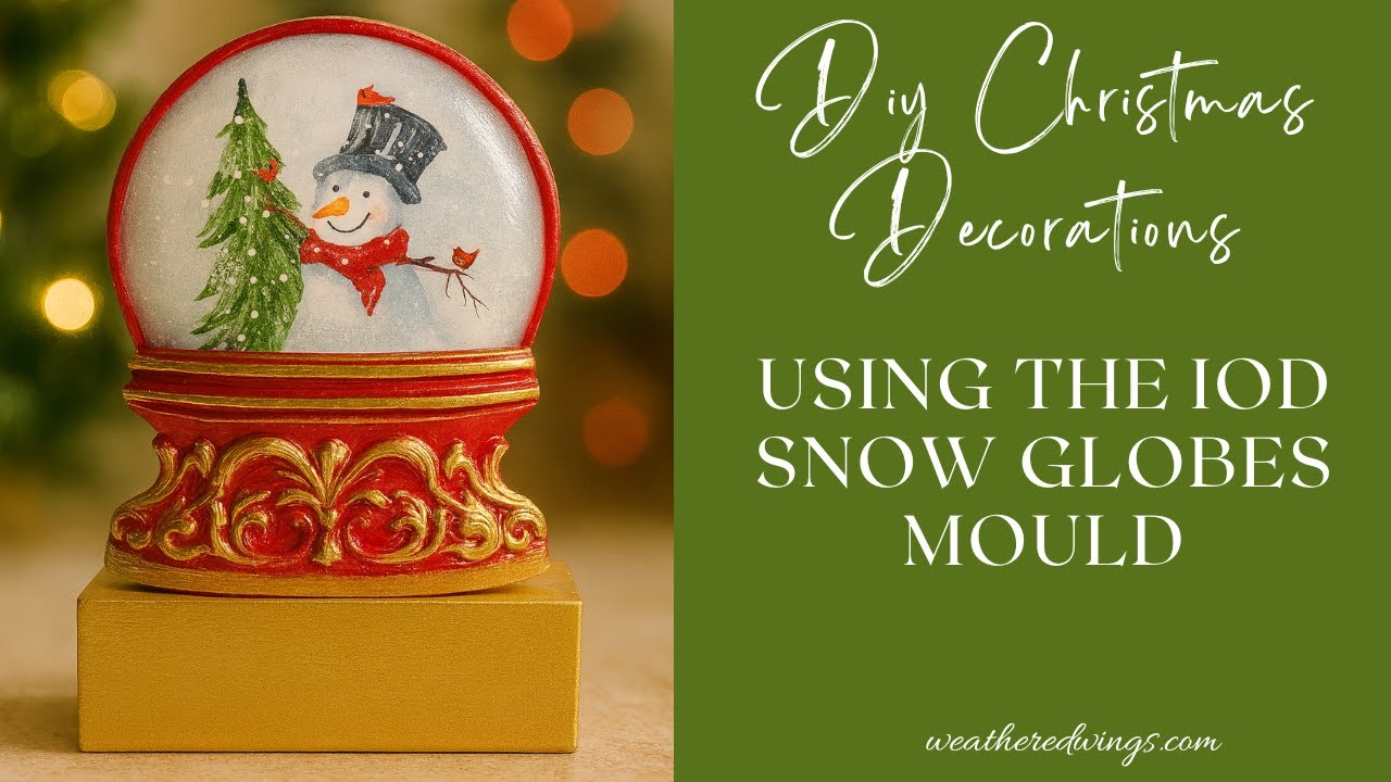 Decoupage With The New IOD Snow Globes