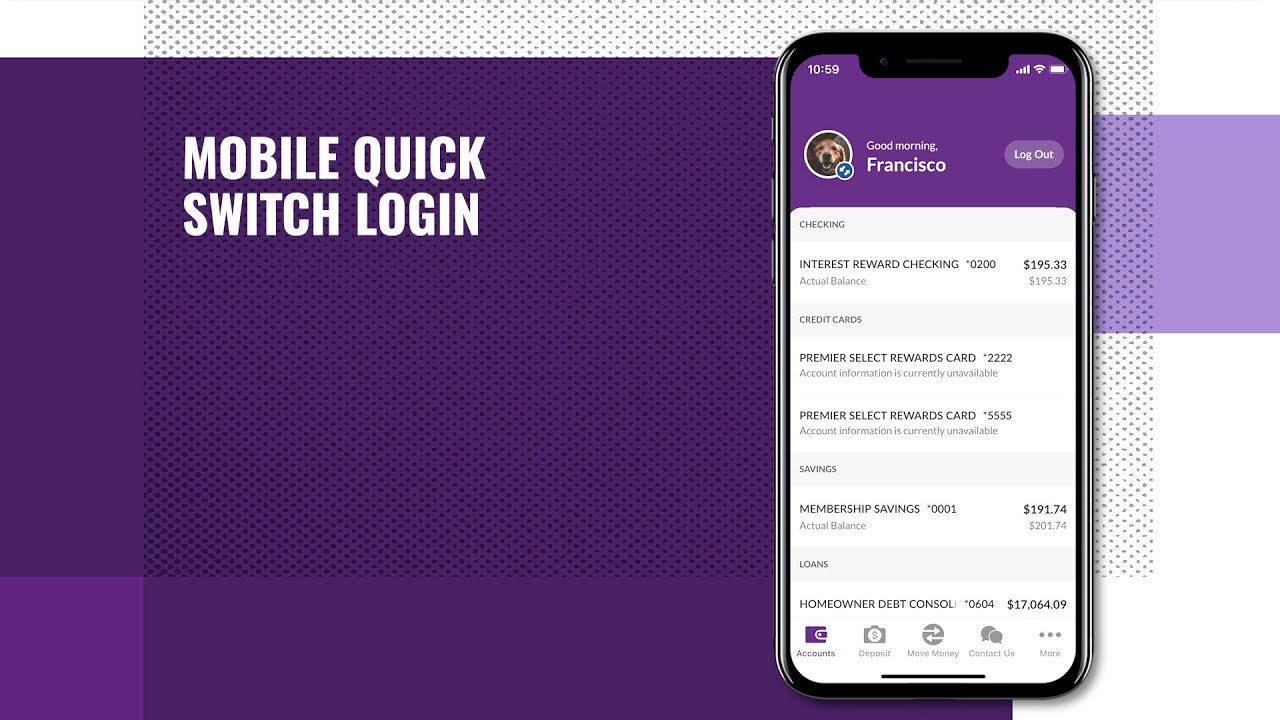 Affinity Plus Mobile Quick-Switch Login