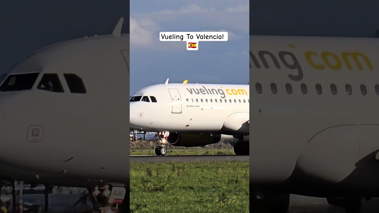 Vueling Airbus A320 (EC-OJG) Takeoff Amsterdam To Valencia ☀️ #planespotting #aviationdaily