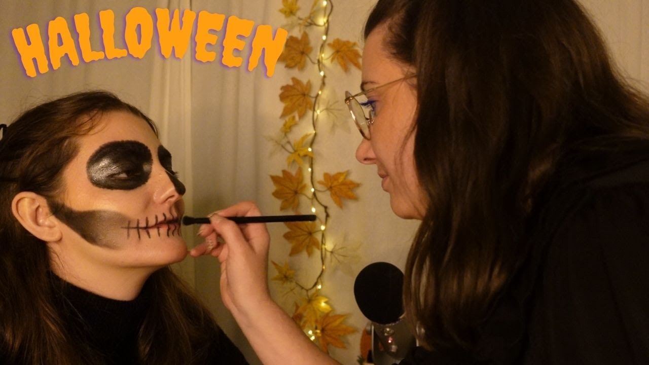 ASMR~ Ma soeur me fait un make-up Halloween 👻🎃 +1H