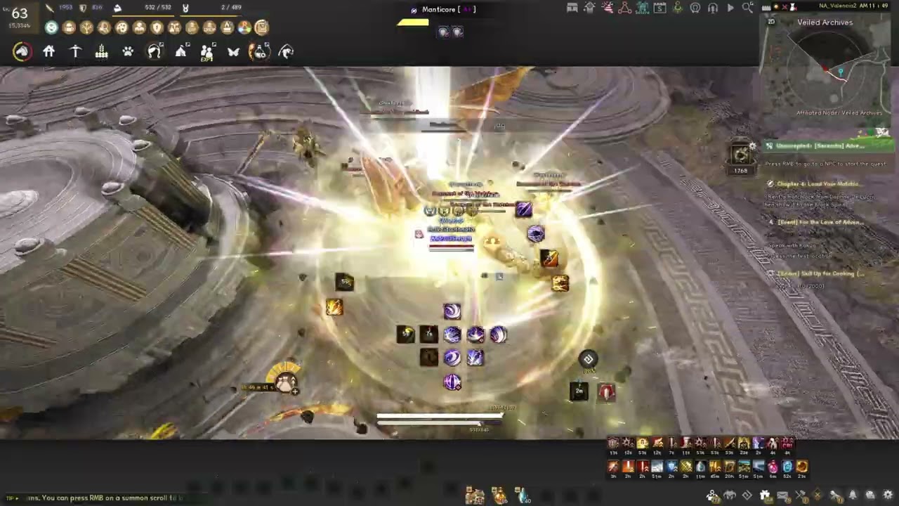 BDO | Seraph (Sacra) PVE | Tenebraum Castle ~14.6k/hr | Lv2 | 6 Manticores