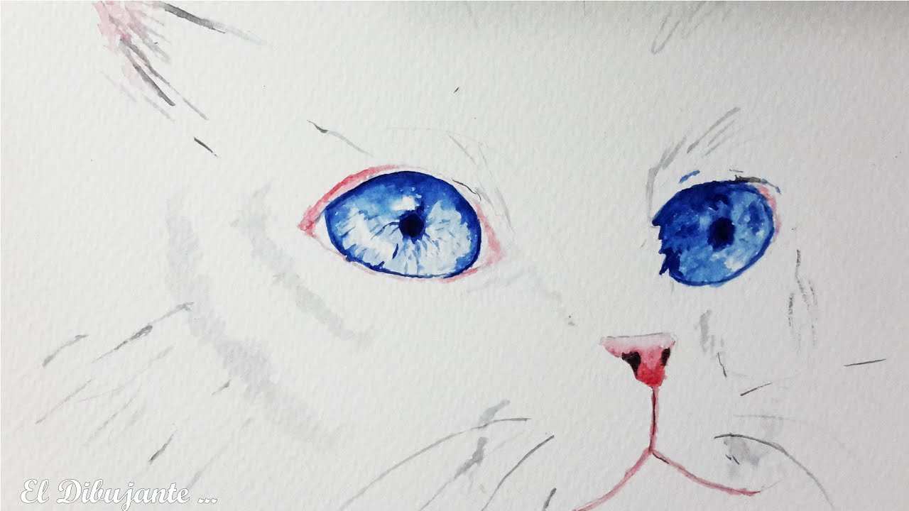 Como pintar un GATO con acuarela [El Dibujante]
