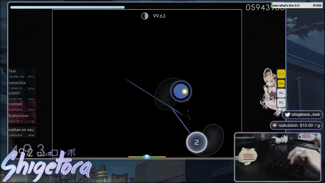 osu! | Cookiezi | Sota Fujimori - polygon [unhinged] +HD 99.30% 787x/1046x 1❌ 456pp #2