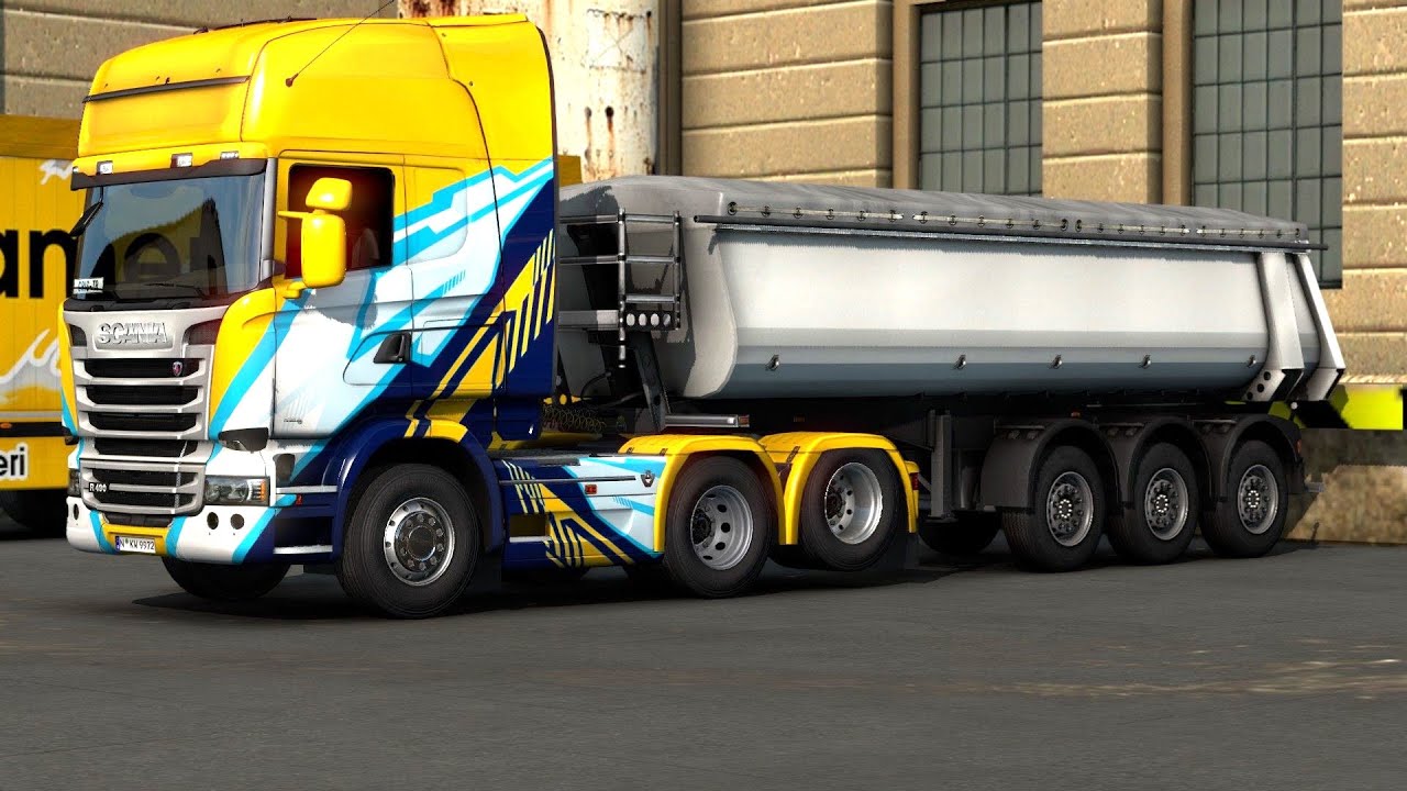 ETS 2 - Scania R490 Transporting Scrap Metal Part 1