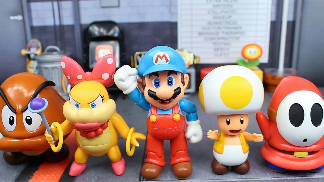 Jakks Pacific Wave 30 Wendy, Yellow Toad, And Ice Mario Figure Review!