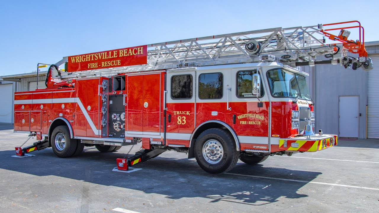 Walk Around of Wrightsville Beach Fire's HR 100 Aerial - SO144248