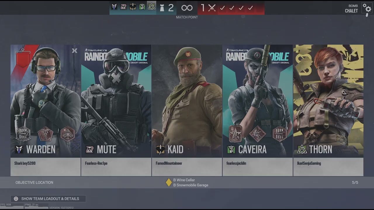 Tom Clancy's Rainbow Six Siege Quick Stream 3 Pt 5.5