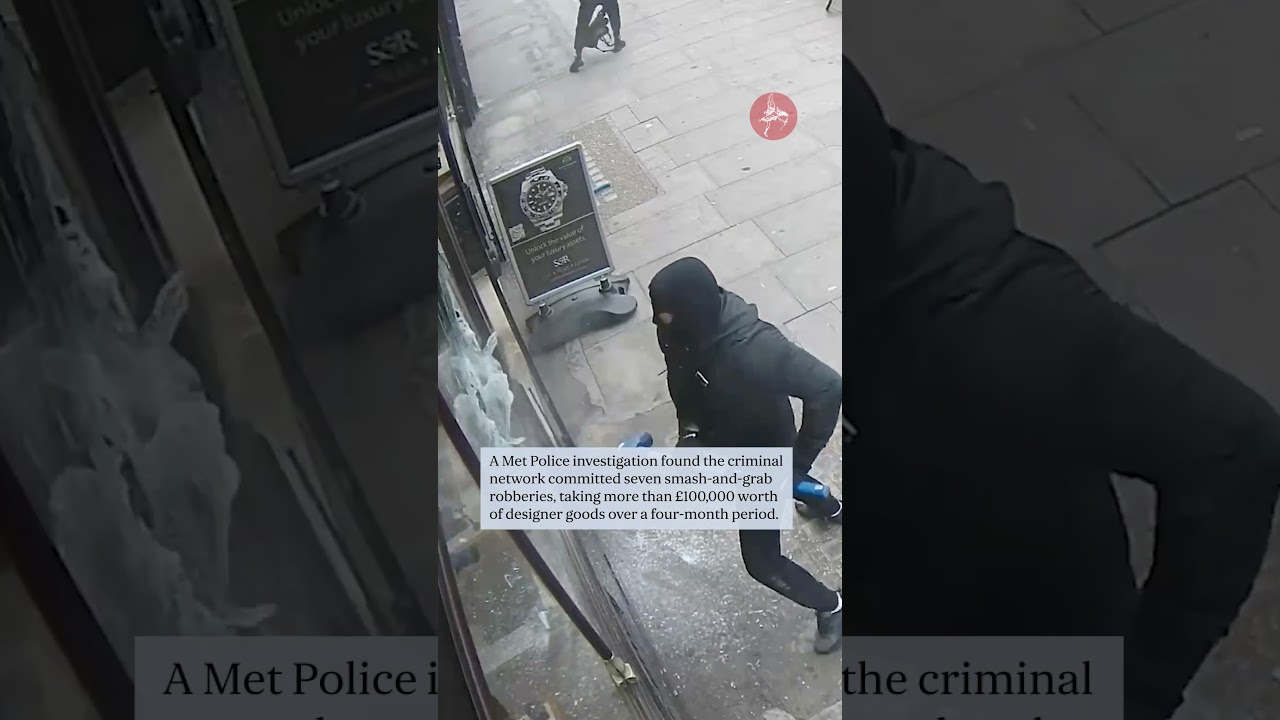 Seven jailed after London smash-and-grab crime spree