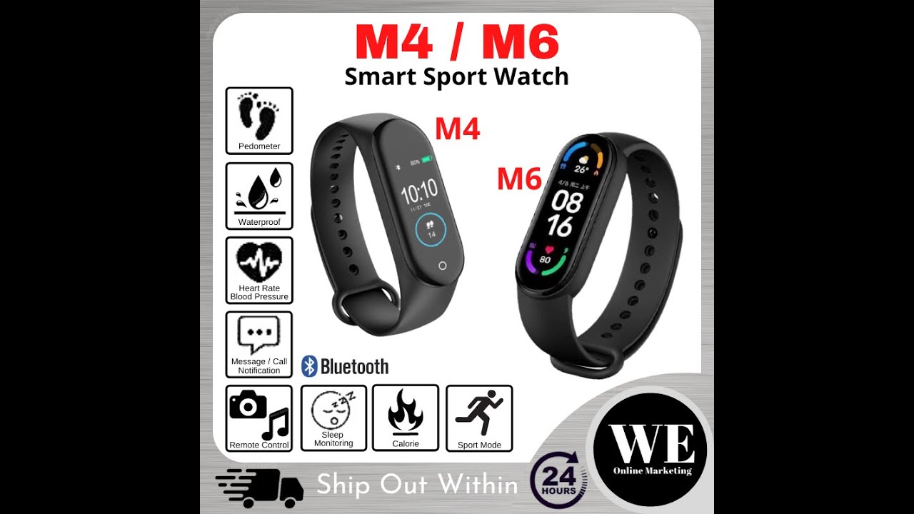 M4 vs M6 Smart Watch