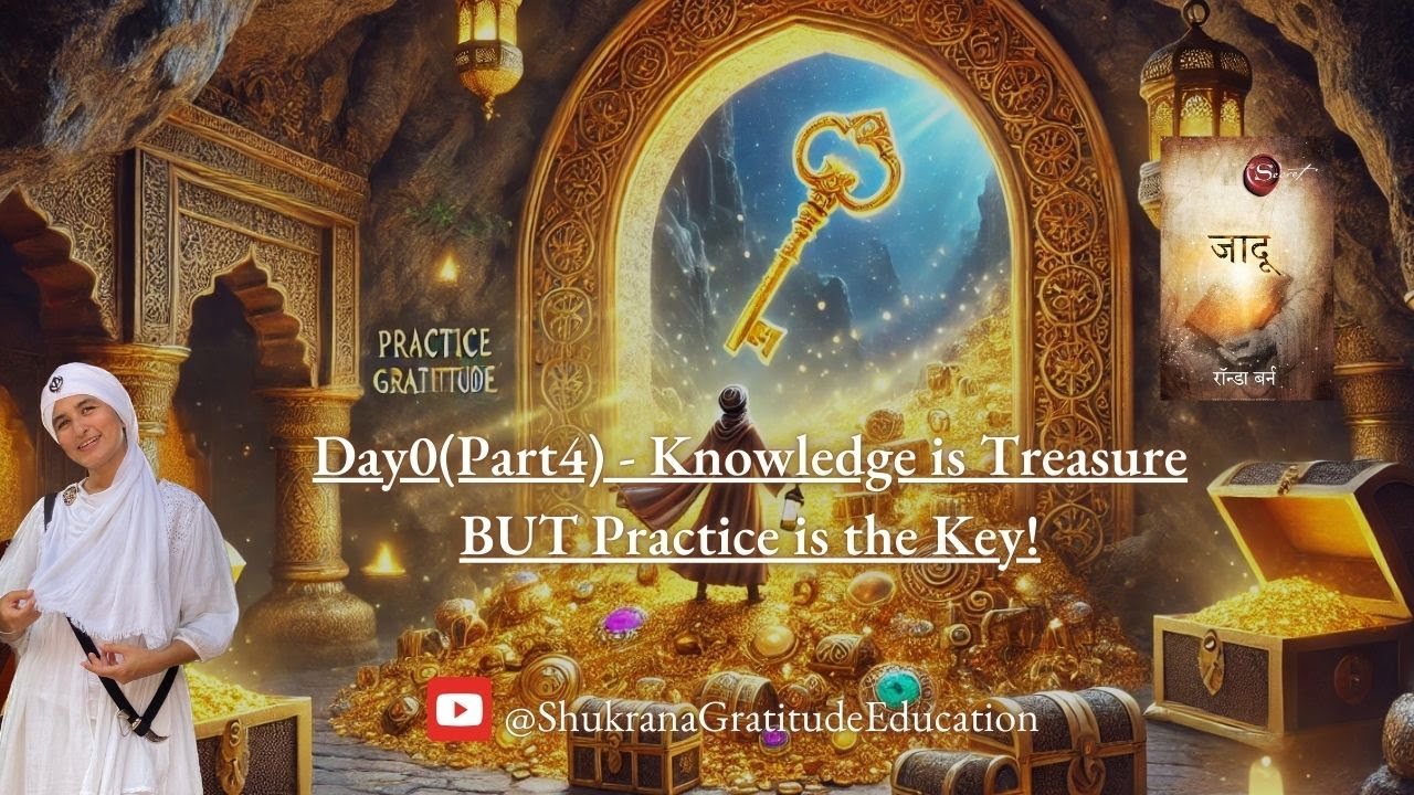 Day 0 Part 4 जादू Book - Knowledge is Treasure BUT Practice is the Key! #shukrana #millionaire