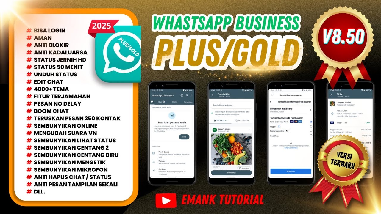 WhatsApp Business Plus v8.50 latest update this month | WA Business Mod | WhatsApp Mod Latest Ver...